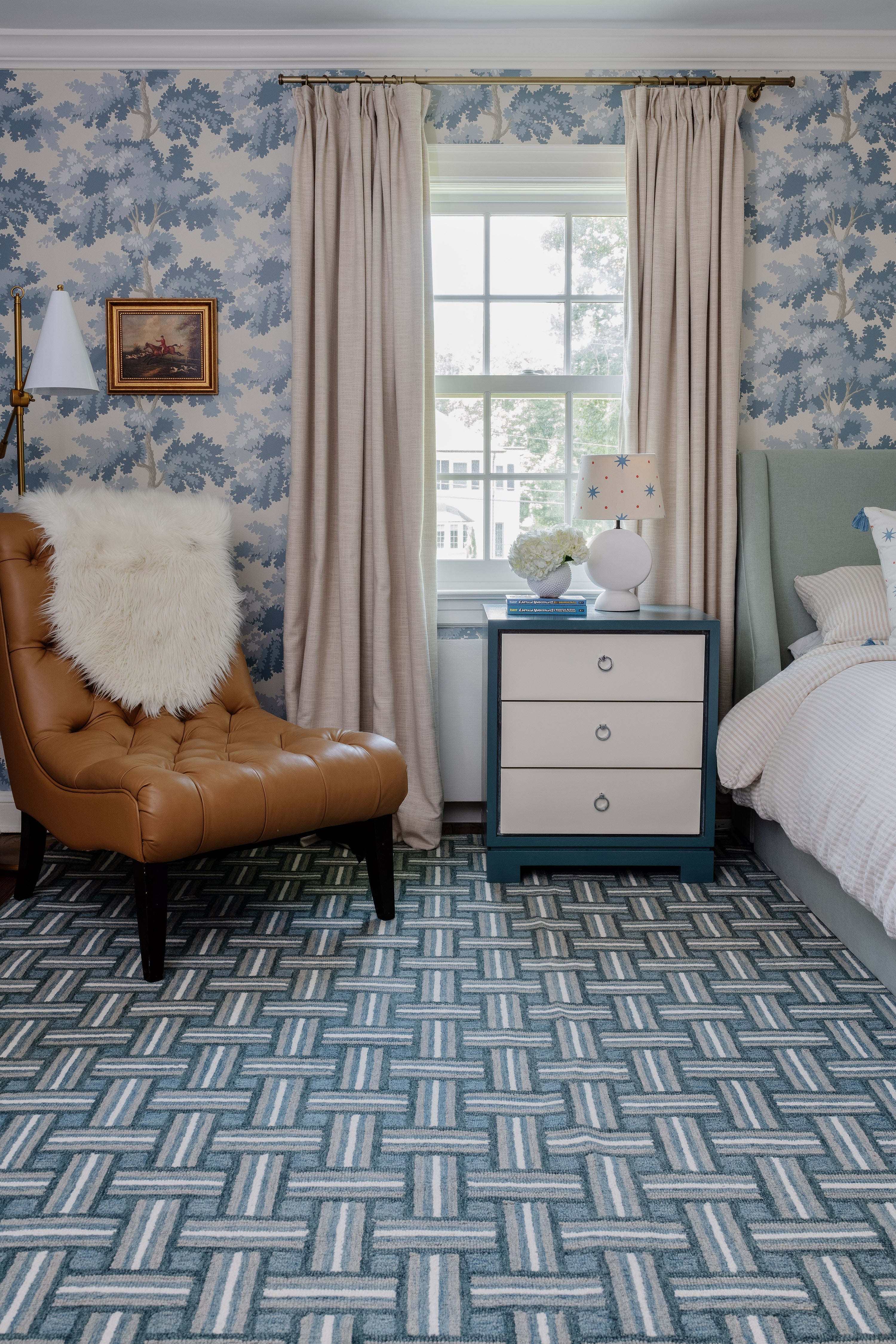 Momeni Abbot ABB-3 Blue Hand Tufted Area Rug