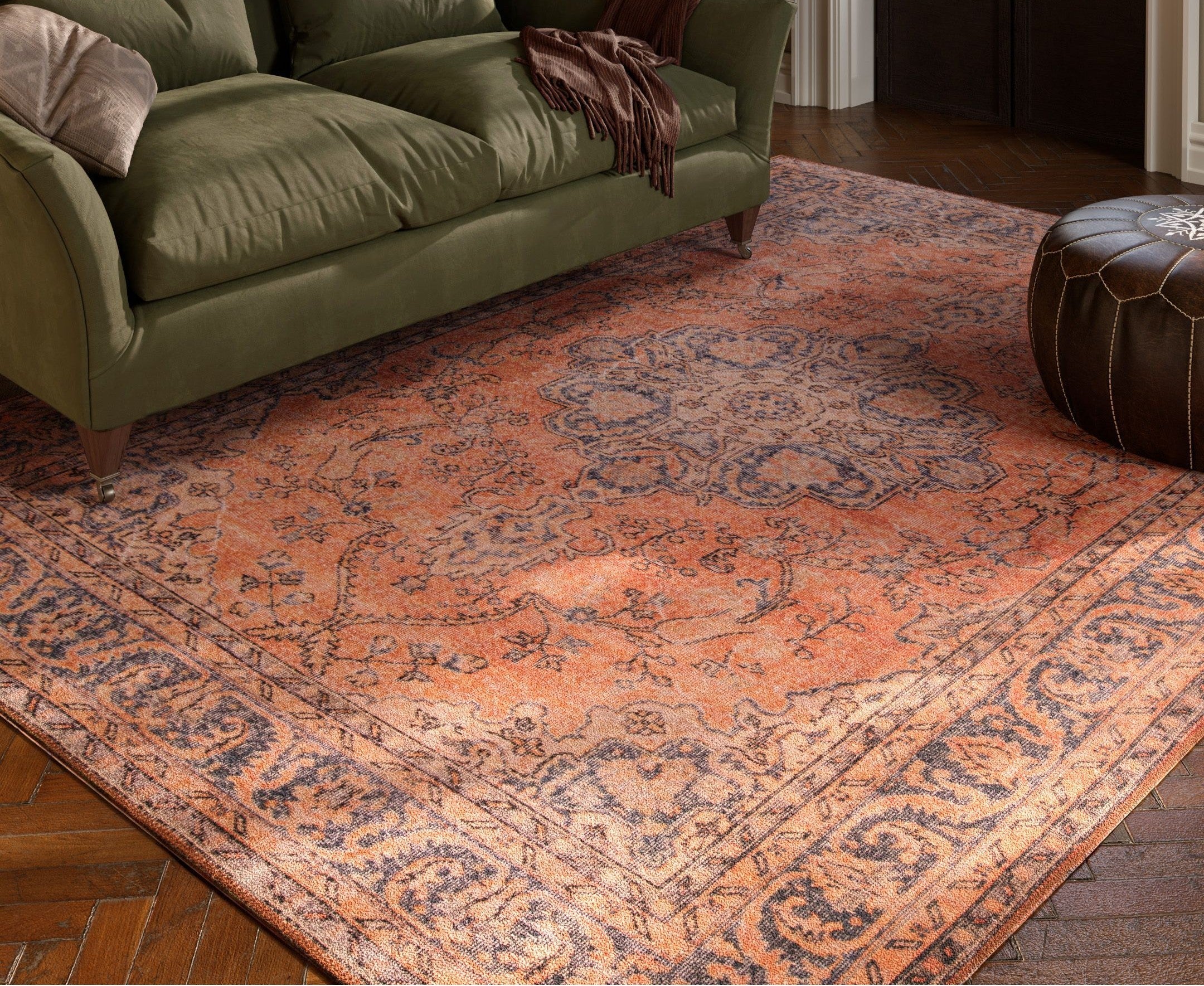 Afshar Collection area rug by Momeni featuring vibrant colors, intricate geometric patterns, and modern Turkish-inspired design.