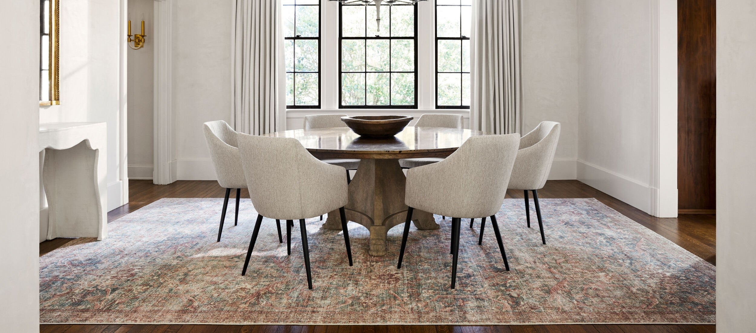 Elegant area rug from Becki Owens’ Marlene collection showcasing timeless elegance and vibrant contemporary colors, perfectly complementing modern interior design