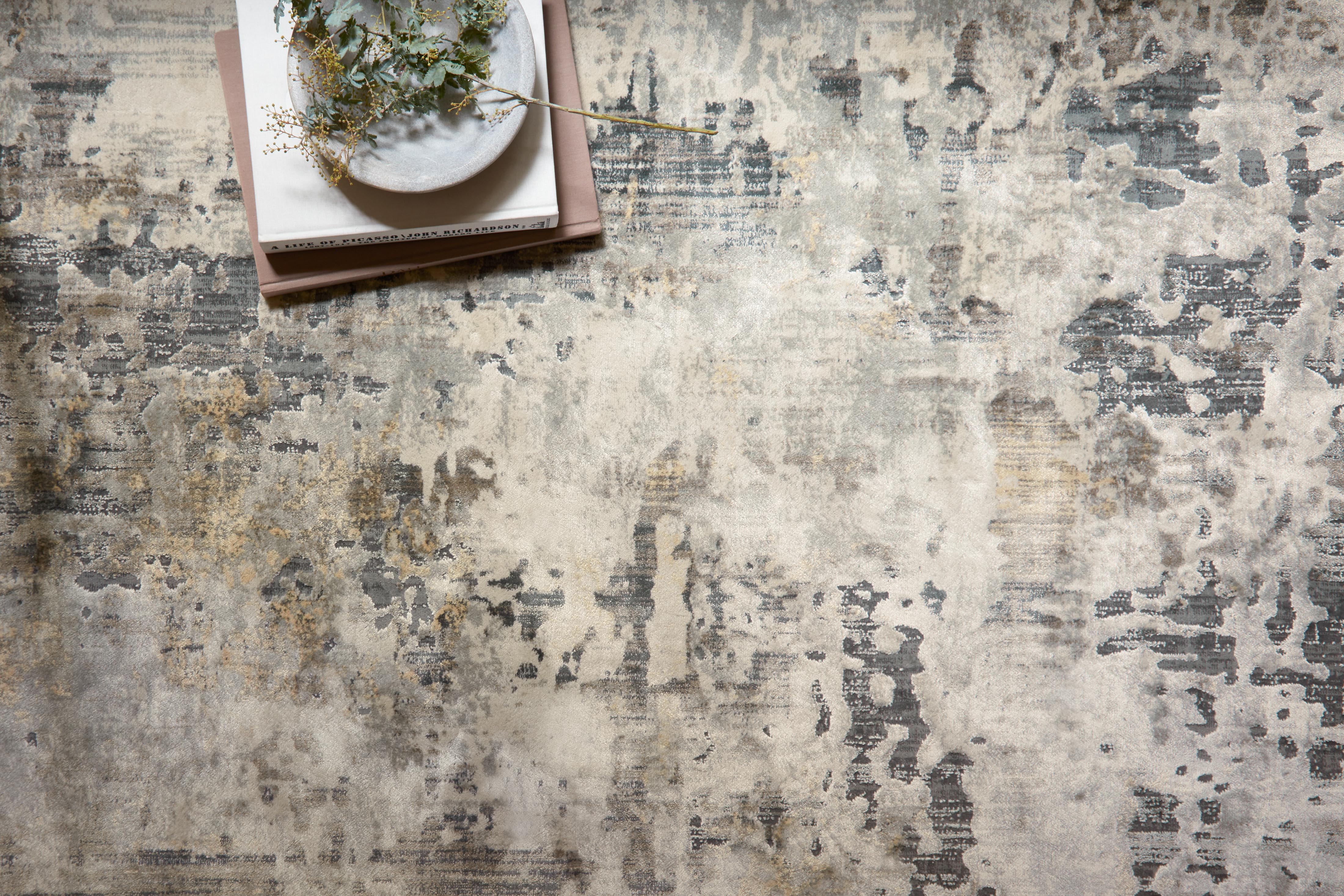 Colorful Loloi Cascade rug featuring modern, textural strokes inspired by natural landscapes, power-loomed in Turkey for a luxurious, contemporary look.