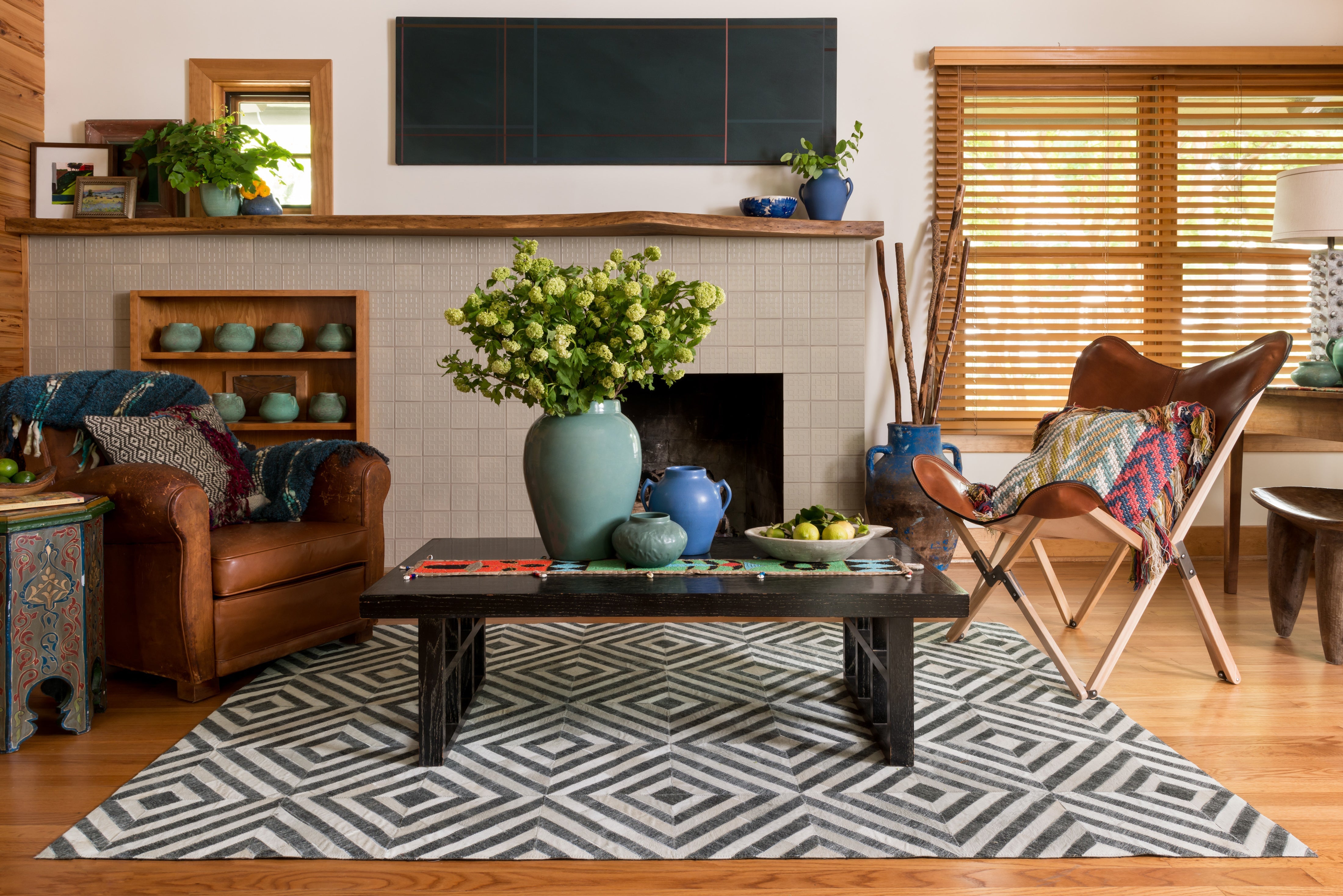 Hand-woven rug from the Loloi Dorado Collection, showcasing a bold and unique blend of rayon and wool in a modern design, ethically crafted in India.