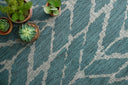 Elegant Isle Collection outdoor rug, neutral color, power-loomed in Turkey from durable polypropylene, weather-resistant and hose-washable, suitable for indoor or outdoor spaces.