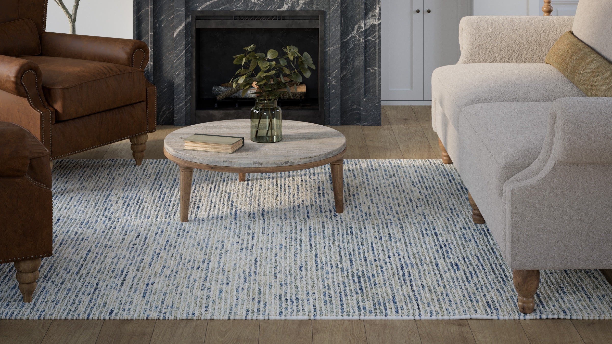 Momeni Jax JAX-1 Blue Area Rug from Jax rug collection