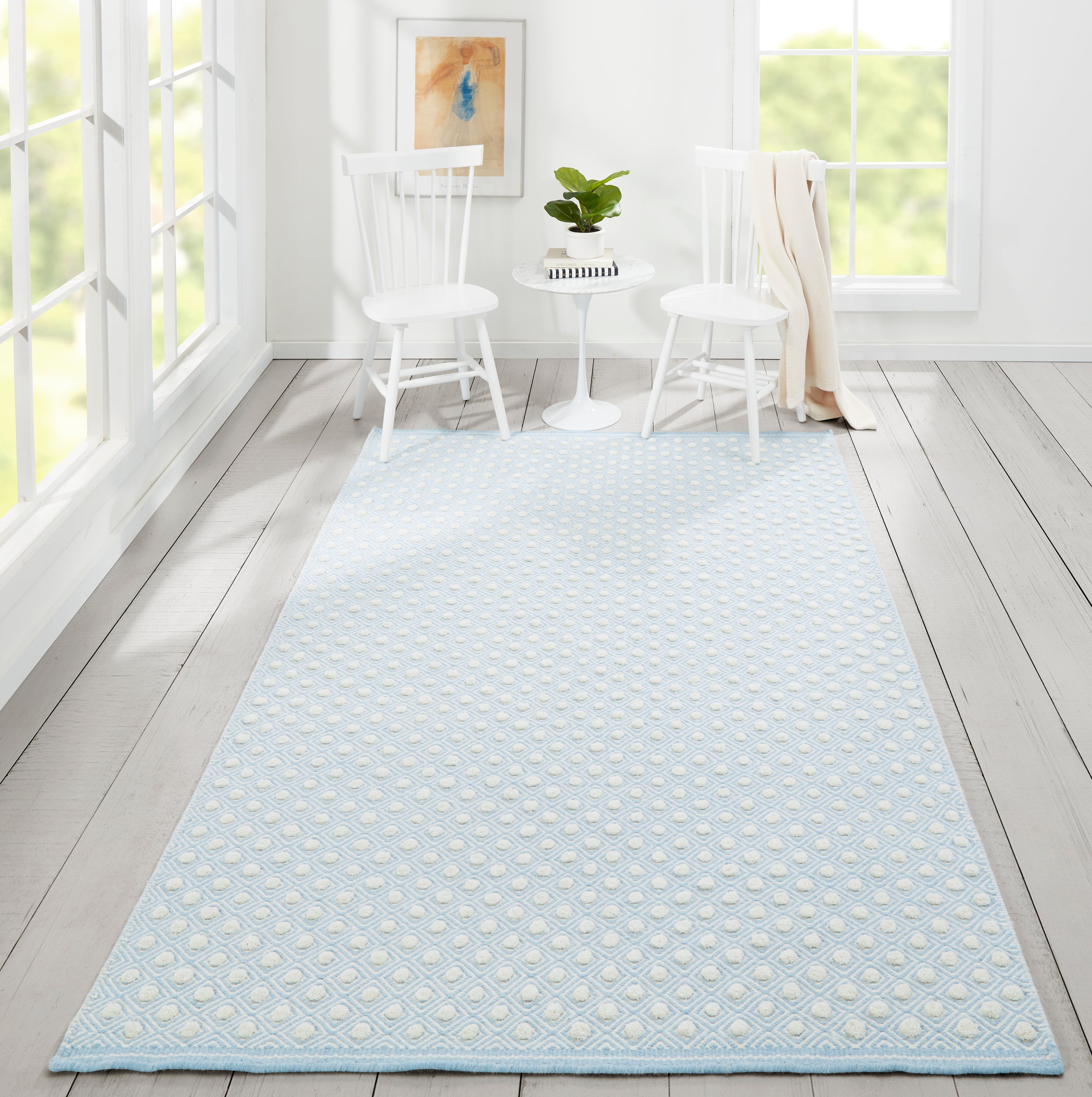 Erin Gates Langdon LGD-2 Blue Hand Woven Area Rug by Momeni