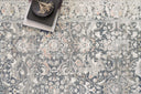Elegant Turkish power-loomed rug from the Lucia Collection featuring a high/low pile, rich colors, and durable polypropylene-polyester blend, styled in a modern living space.