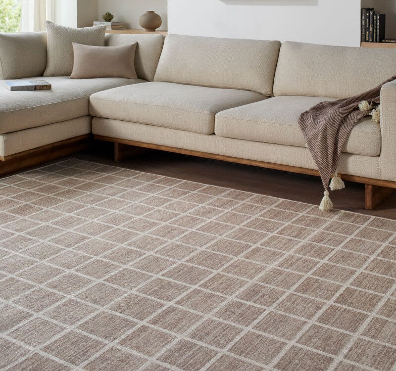 Livabliss Machine-Washable Judie Rug Collection, handwoven from a blend of wool and polyester.