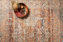 Elegant Loloi Lourdes rug with intricate old-world patterns, warm and moody colors, and a soft pile—perfect for adding timeless style to any room.