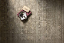Loloi Milena Collection power‑loomed area rug with vintage‑inspired design in grey and beige
