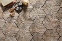 Loloi Prescott Collection geometric area rug with subtle tone on tone pattern adding depth to a modern interior.