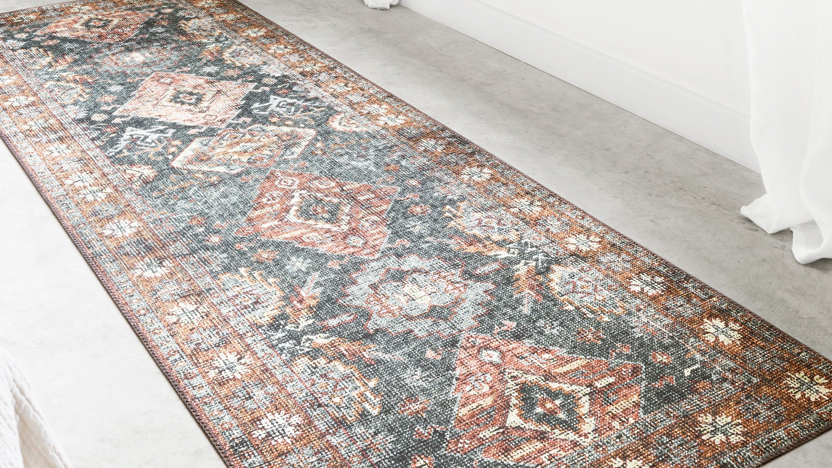 Loloi Skye Collection area rug featuring timeless old‑world design and textured printed pattern.