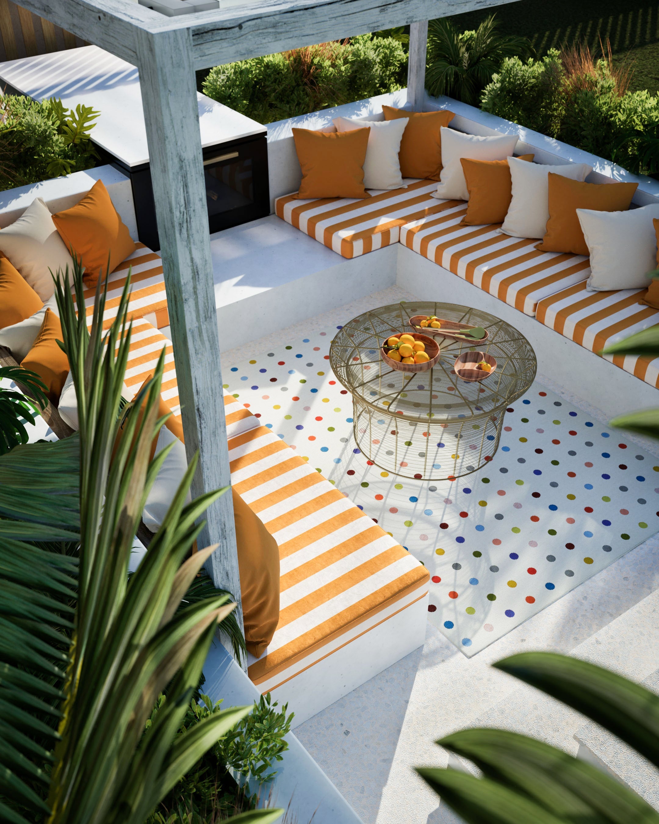 Elegant versatile area rug from Novogratz by Momeni Icon Collection for indoor and outdoor spaces