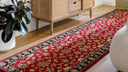 Livabliss CRN-6013 Burgundy hallway runner from the Crowne Collection