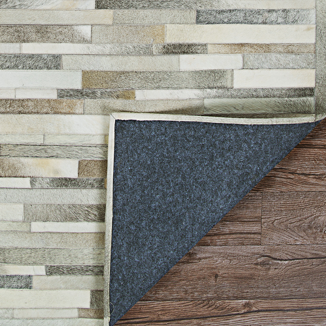 Couristan Chalet Plank Grey/Ivory Area Rug