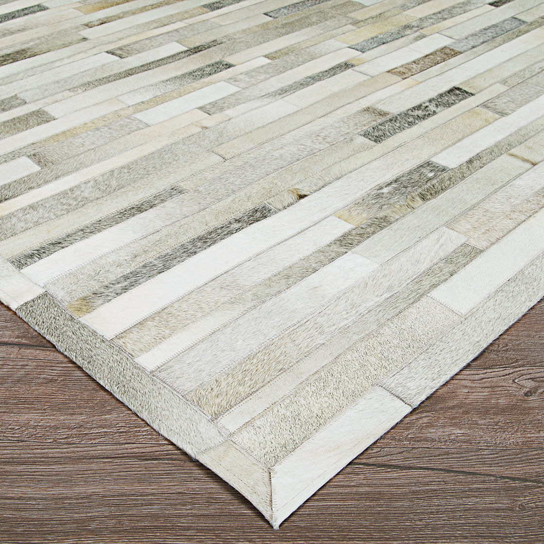 Couristan Chalet Plank Grey/Ivory Area Rug