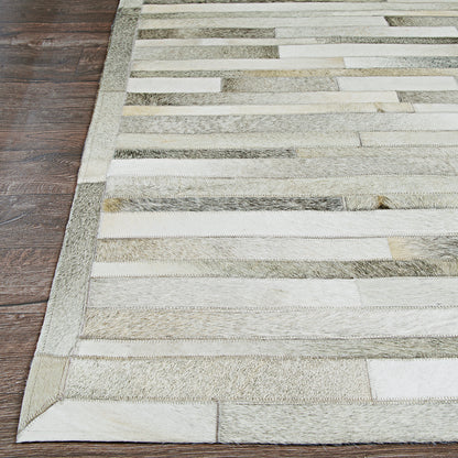 Couristan Chalet Plank Grey/Ivory Area Rug