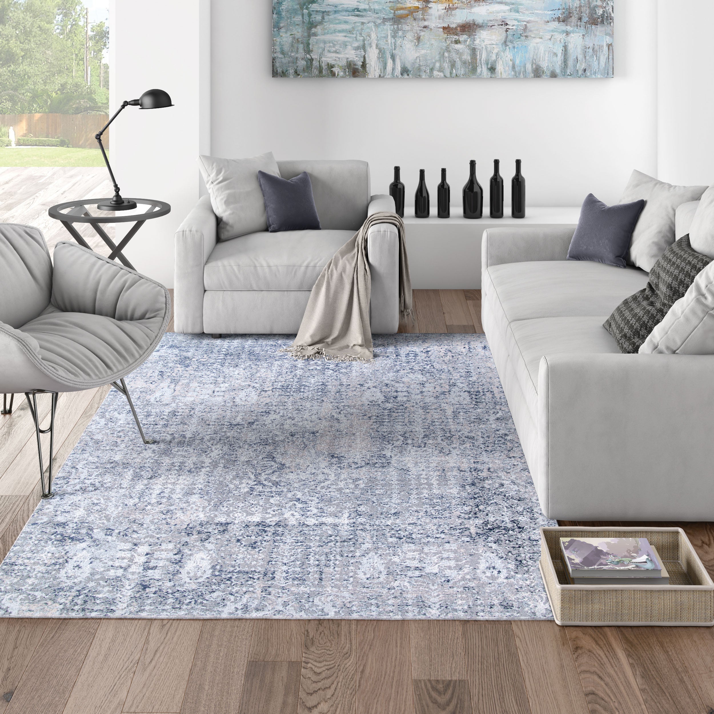 Couristan Europa Amalthea 0479-4790 Mist Area Rug
