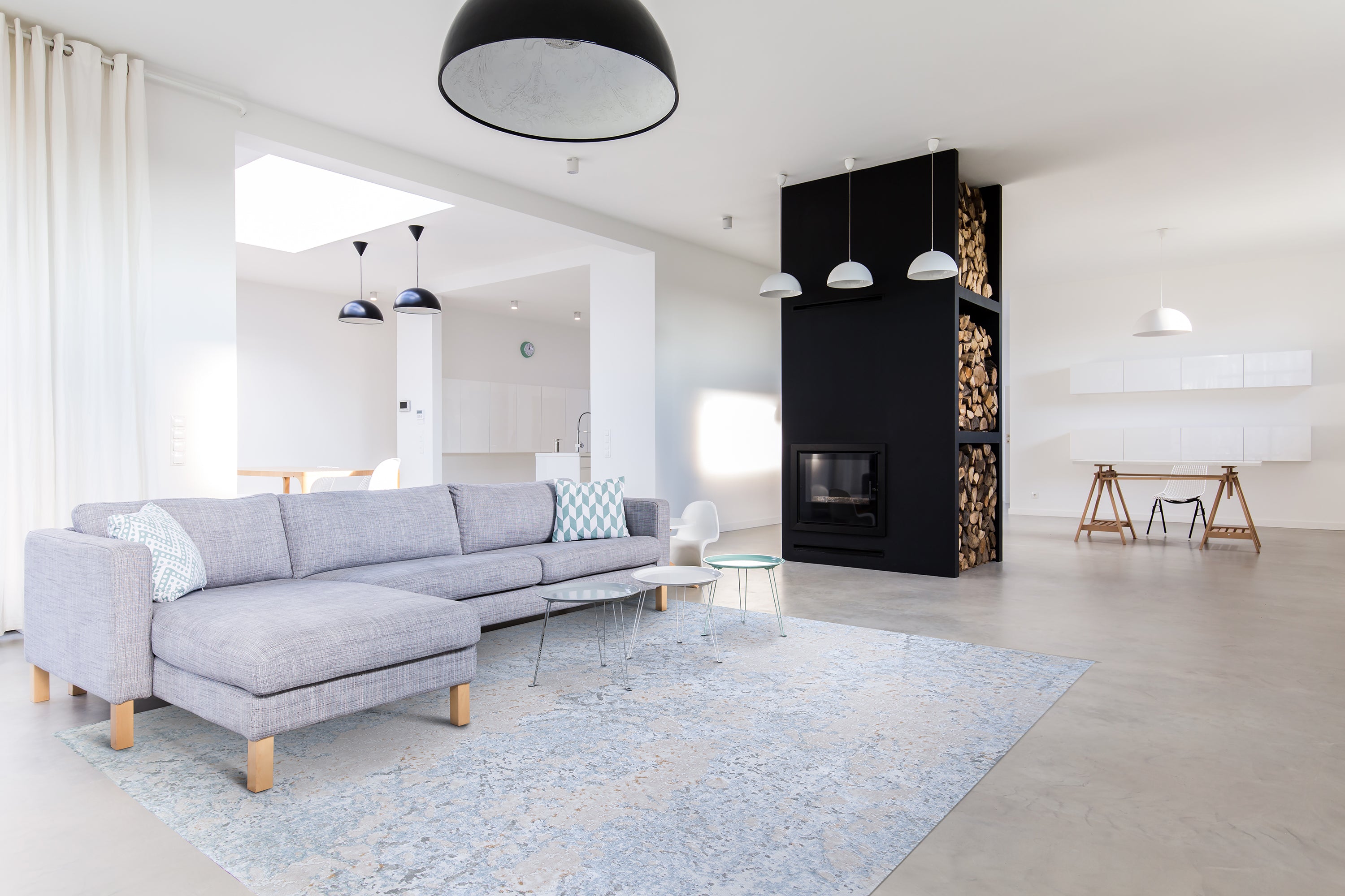 Couristan Europa Calisto 0485-4485 Starlight Area Rug