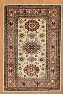 Hand Knotted Kazak 100% Wool Area Rug