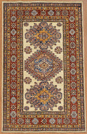 Hand Knotted Kazak 100% Wool Area Rug