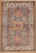 Hand Knotted Kazak 100% Wool Area Rug