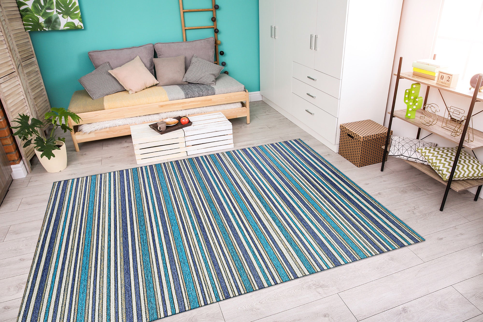 Cape Brockton Cobalt-Teal Area rug