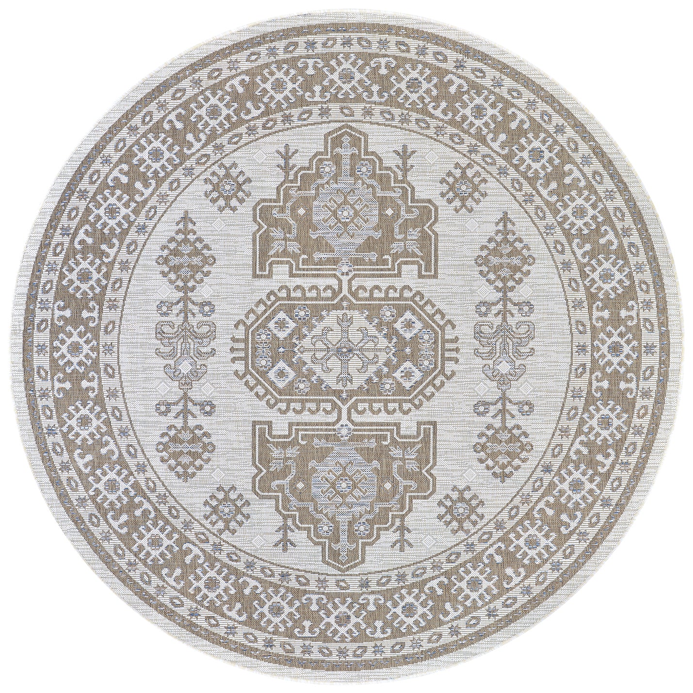 Couristan Charm Woodburn Ivory-Sand Area Rug
