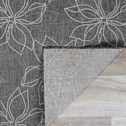 Couristan Charm Botanical Ash Area Rug