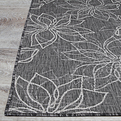 Couristan Charm Botanical Ash Area Rug