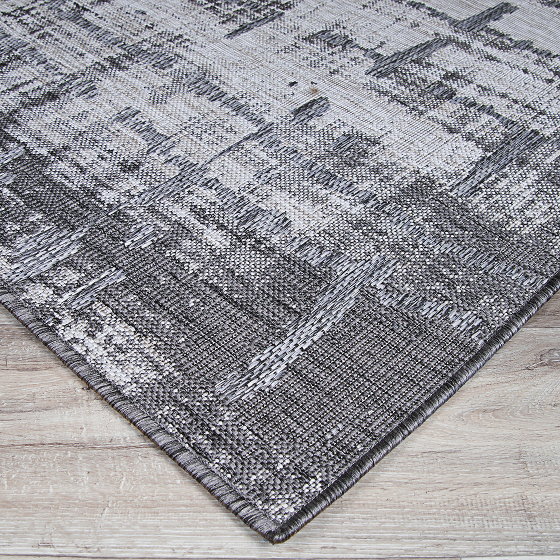 Couristan Charm Tiverton Anthracite-Light Grey Area Rug