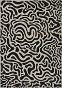 Couristan Castille Graffiti Black-White Area Rug