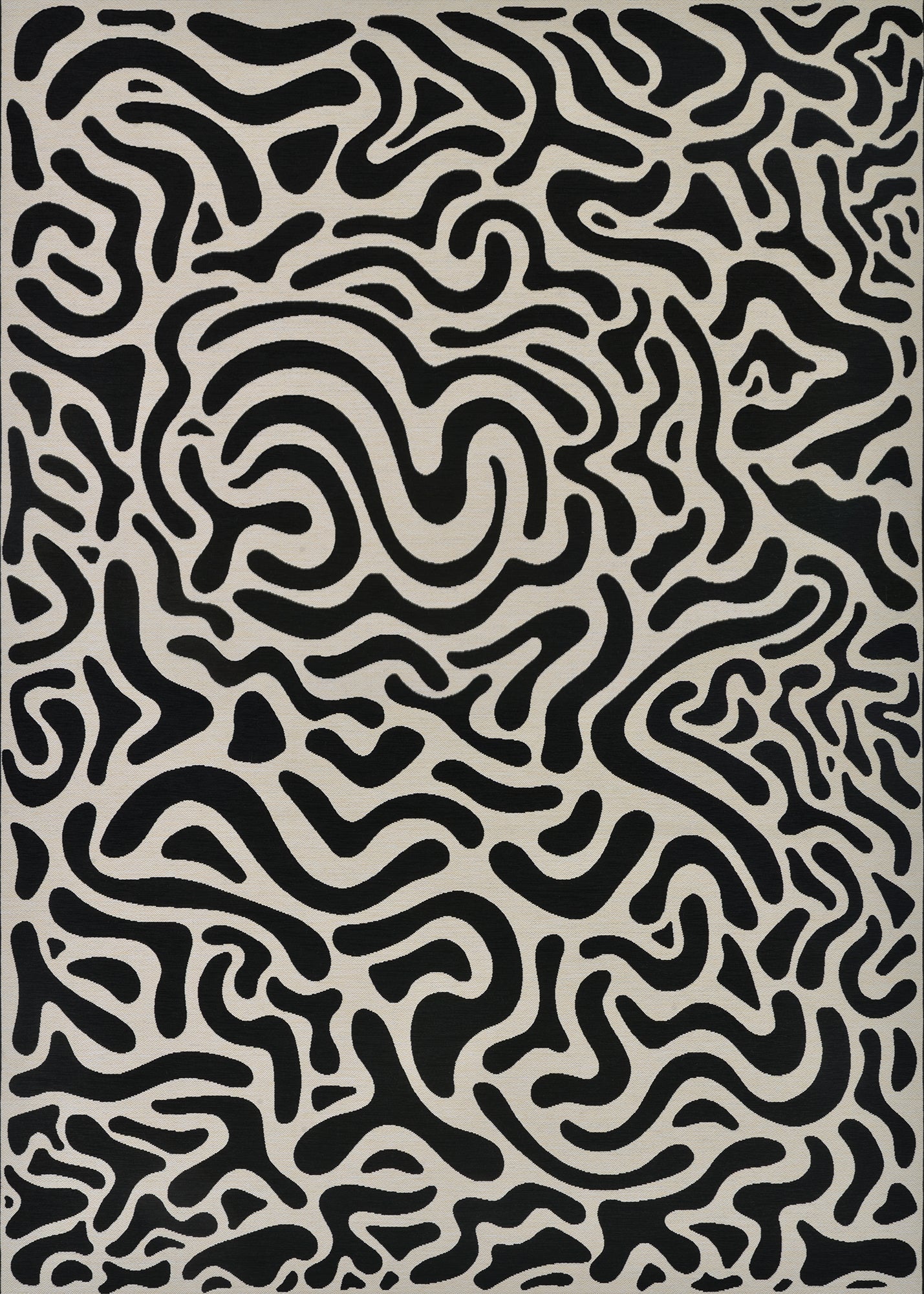 Couristan Castille Graffiti Black-White Area Rug