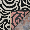 Couristan Castille Graffiti Black-White Area Rug