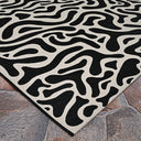 Couristan Castille Graffiti Black-White Area Rug