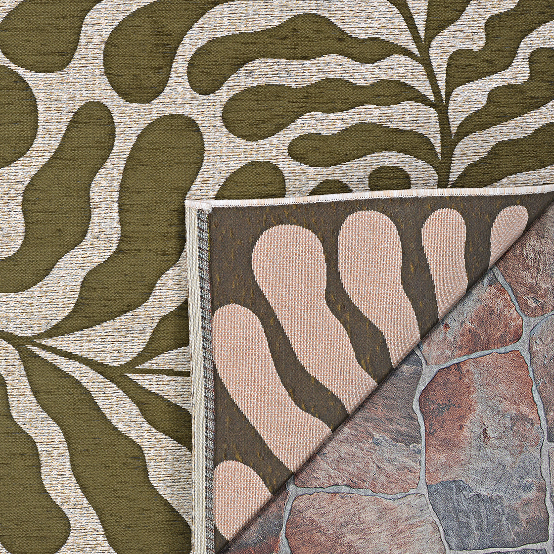 Couristan Castille Fiore Tea Leaf Area Rug