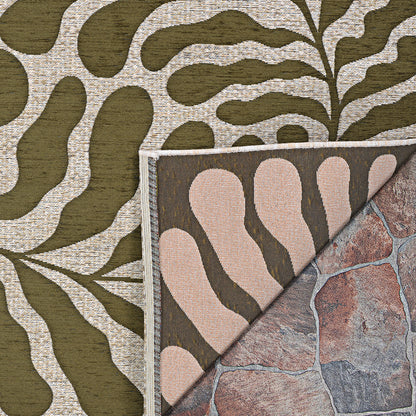 Couristan Castille Fiore Tea Leaf Area Rug