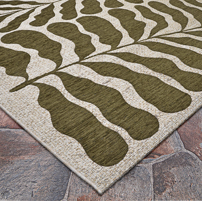 Couristan Castille Fiore Tea Leaf Area Rug
