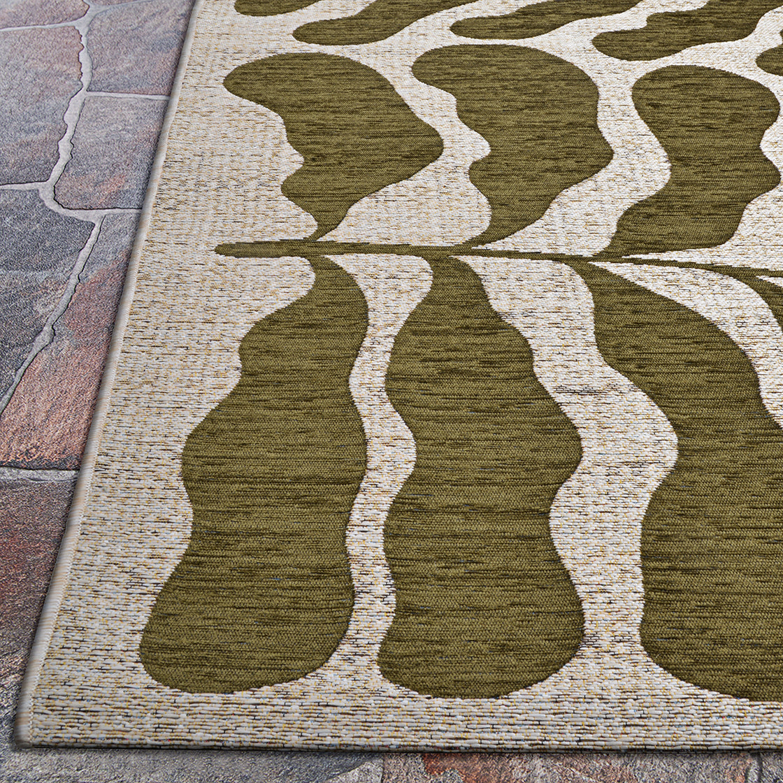 Couristan Castille Fiore Tea Leaf Area Rug