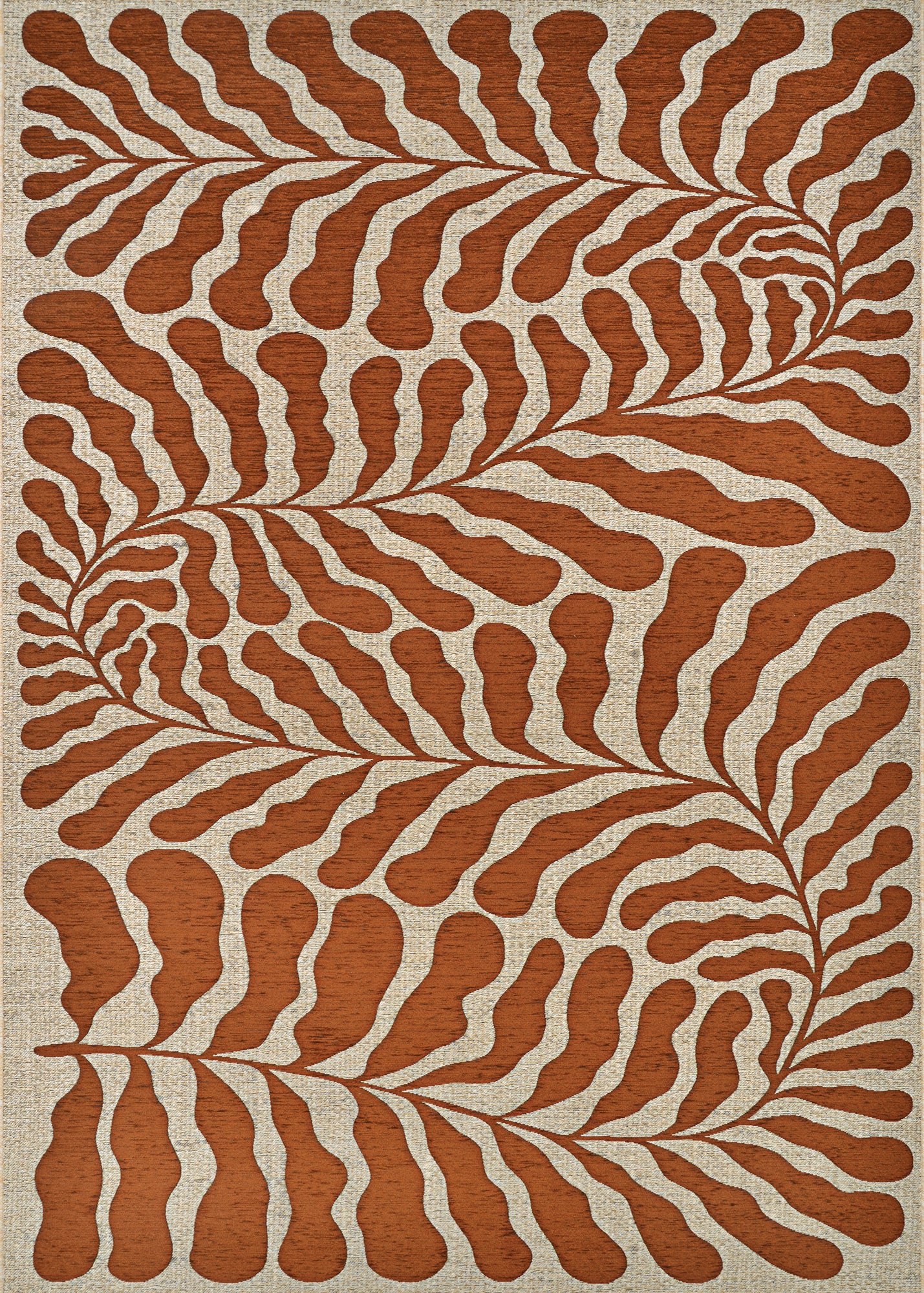 Couristan Castille Fiore Terracotta Area Rug