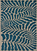 Couristan Castille Fiore Petrol Area Rug