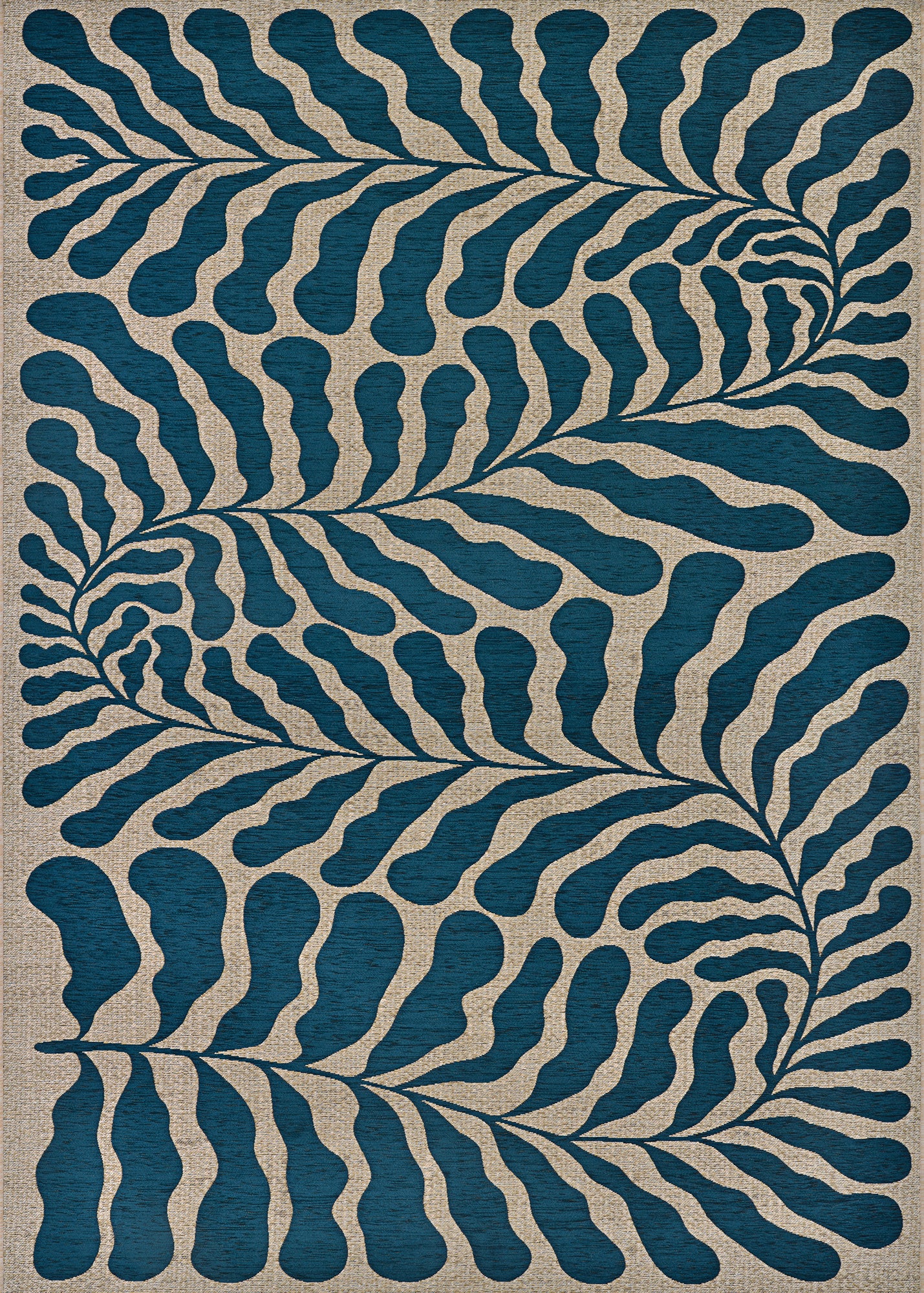 Couristan Castille Fiore Petrol Area Rug