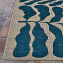 Couristan Castille Fiore Petrol Area Rug