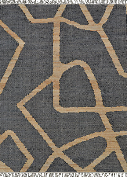Couristan Cosmoros Hamar-5416-1601 Black Area Rug