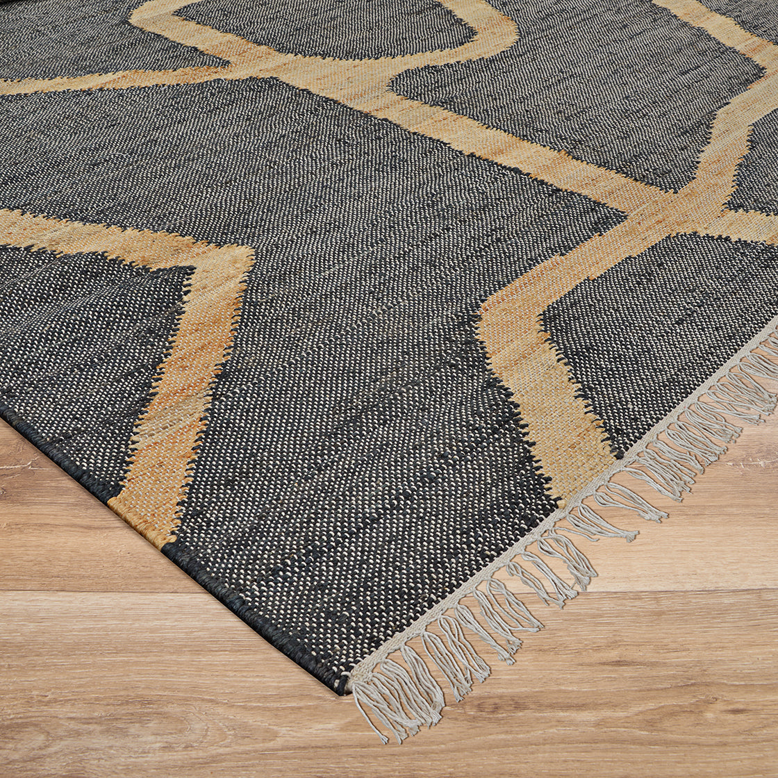 Couristan Cosmoros Hamar-5416-1601 Black Area Rug
