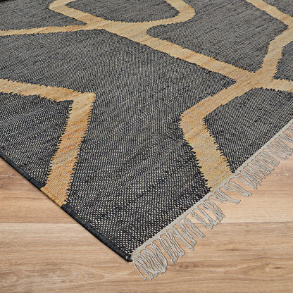Couristan Cosmoros Hamar-5416-1601 Black Area Rug