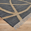 Couristan Cosmoros Yoruba-5418-1601 Black Area Rug