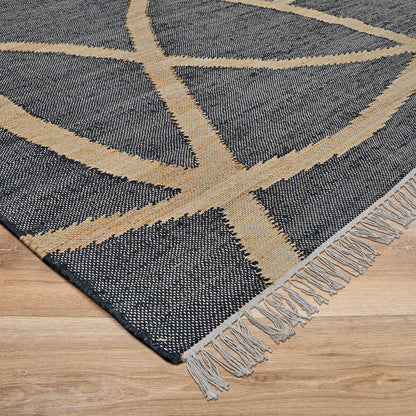 Couristan Cosmoros Yoruba-5418-1601 Black Area Rug