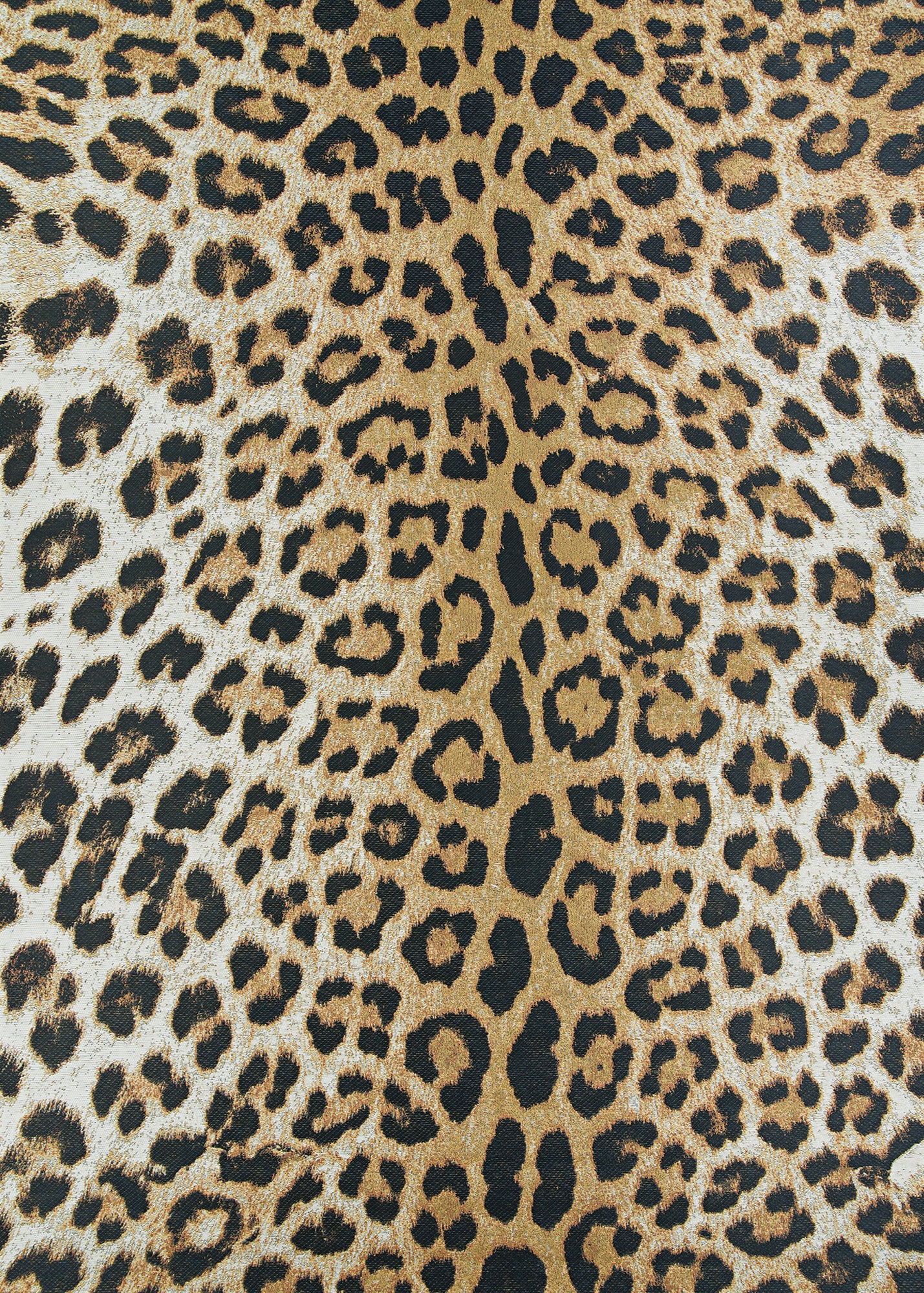 Couristan Dolce Amur Leopard 5750-0003 Gold Area Rug