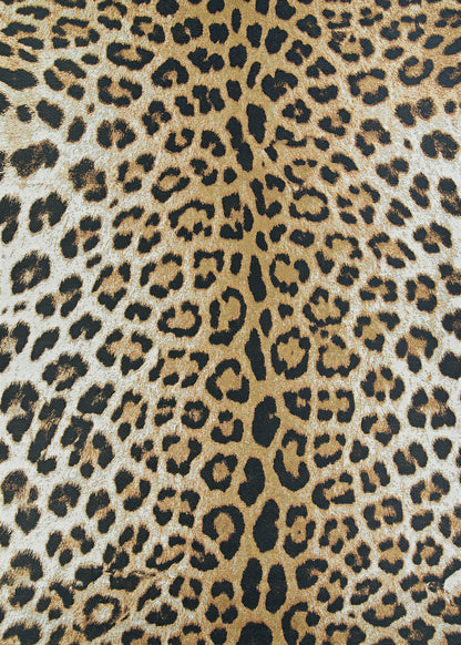 Couristan Dolce Amur Leopard 5750-0003 Gold Area Rug