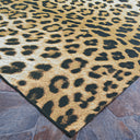 Couristan Dolce Amur Leopard 5750-0003 Gold Area Rug