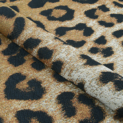 Couristan Dolce Amur Leopard 5750-0003 Gold Area Rug